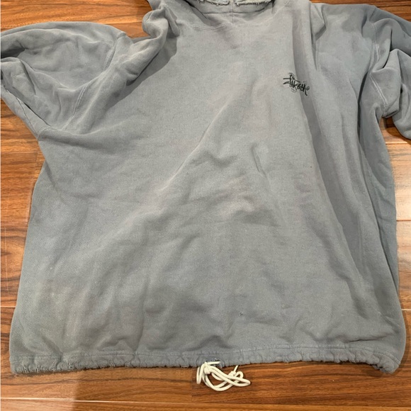 STUSSY VINTAGE 1980’s HOODIE “HEYNECKER” WITH WAIST DRAWSTRING - MENS SIZE XL - Picture 12 of 16